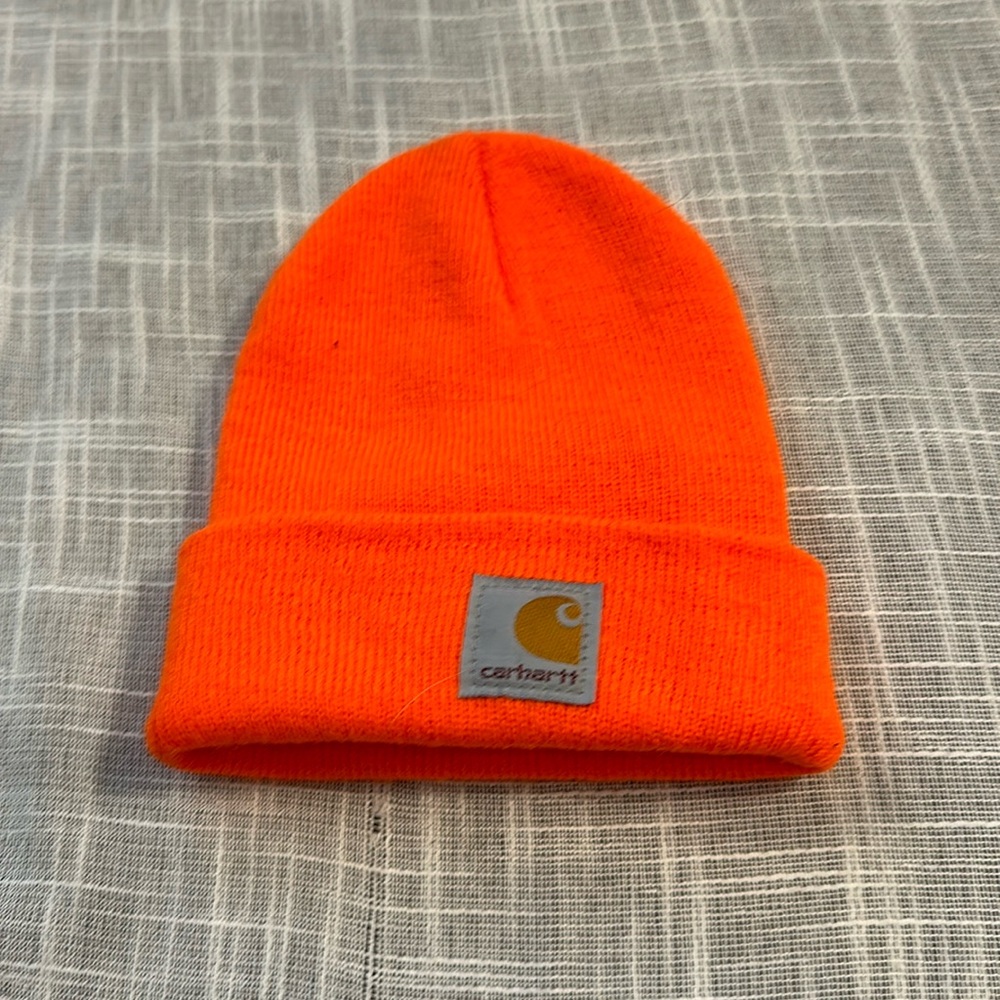 Infants hunter orange beanie